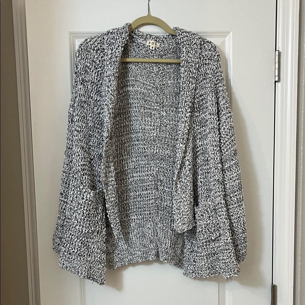 POL Monochrome Knit Cardigan